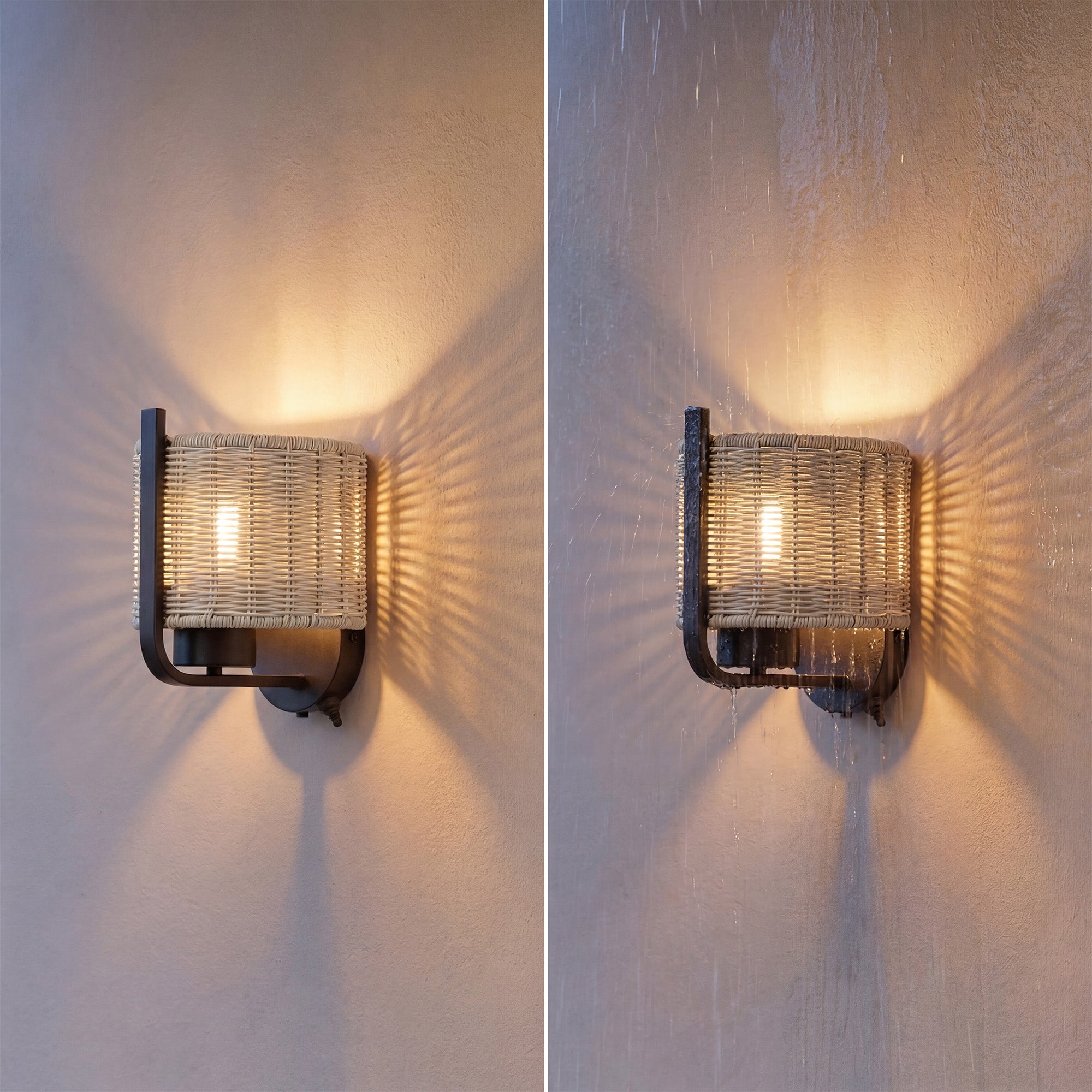 Mule 1-Light 8.75 Inch LED Wet-Rated Wall Light for Indoor/Outdoor, Matte Black - VMInnovations