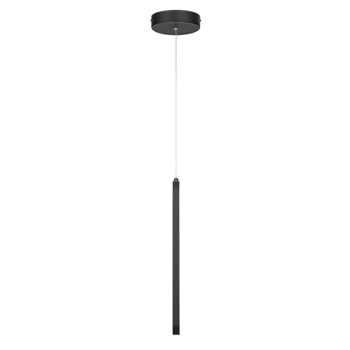 Portage Bay Contemporary Geometric LED Medium Hanging Pendant Light, Matte Black - VMInnovations