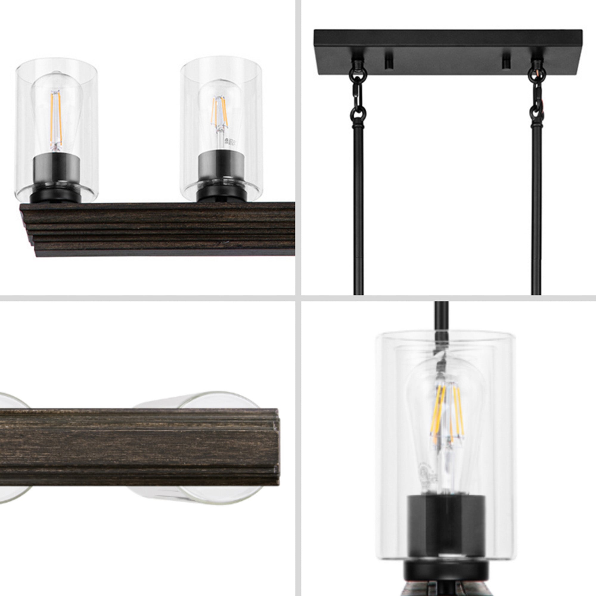 Portage Bay 5-Light Transitional Chandelier, Indoor Ceiling Light, Matte Black - VMInnovations