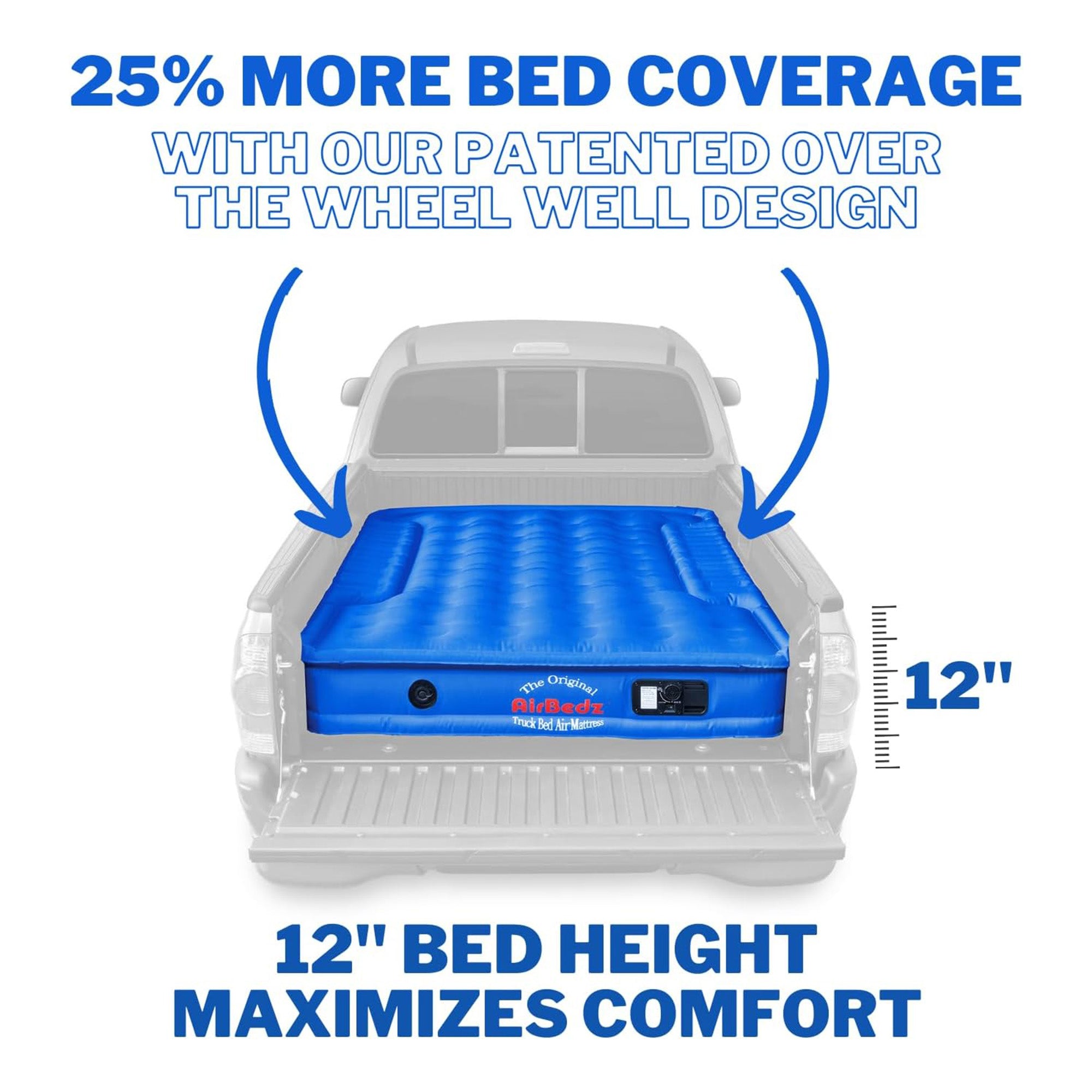 Pittman Outdoors Truck Bed Air Mattress with Pump for Short Truck Beds(Open Box)