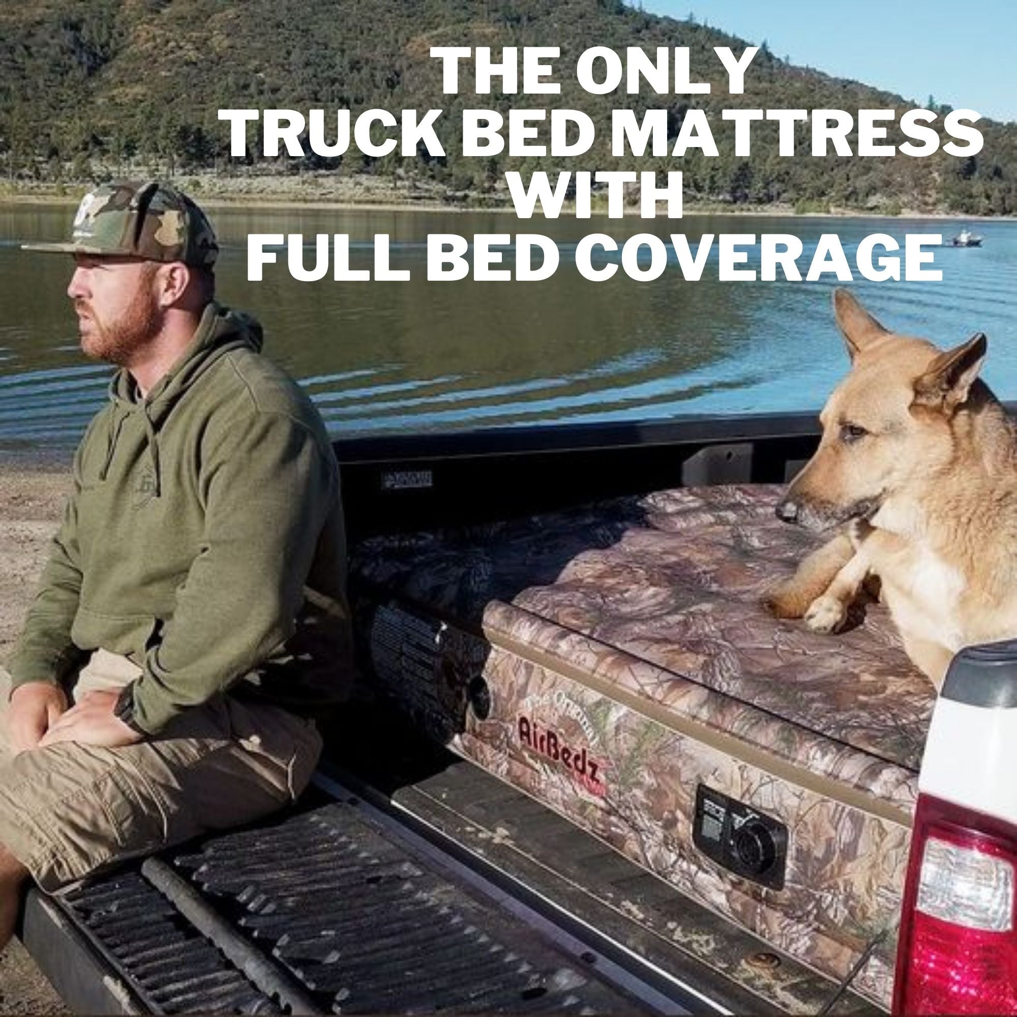 Pittman Outdoors Truck Bed Air Mattress with Pump for Standard Truck Beds, 6' - VMInnovations