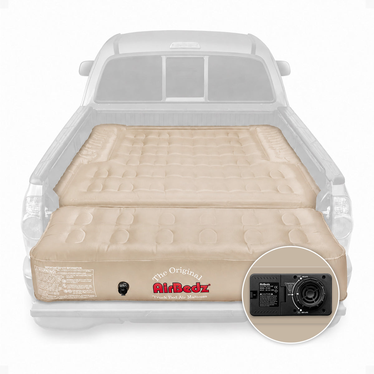 Pittman Outdoors Truck Bed Air Mattress with Pump for Short Truck Beds, 5.5' (Open Box)