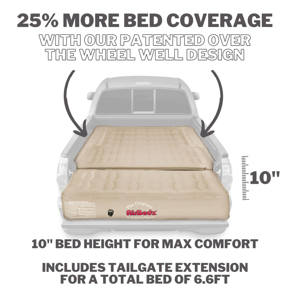 Pittman Outdoors Truck Bed Air Mattress with Pump for Short Truck Beds(Open Box)
