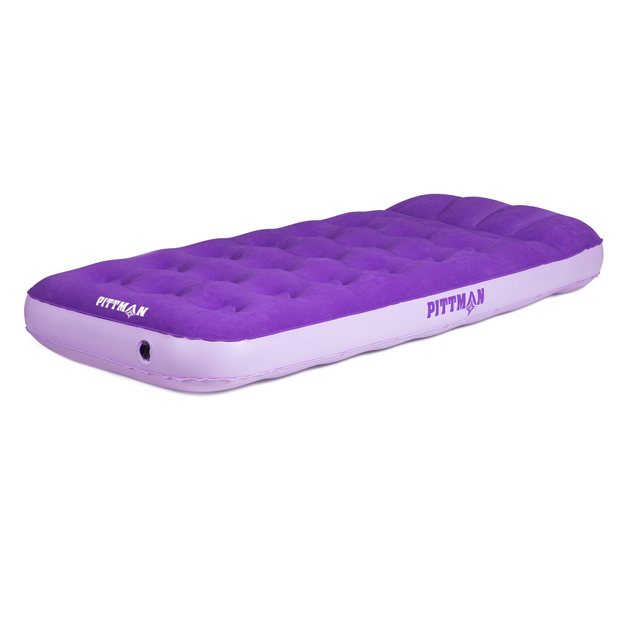 Pittman Outdoors Kids Air Mattress, 74" x 30" Air Bed W Pump/Backpack (Open Box)