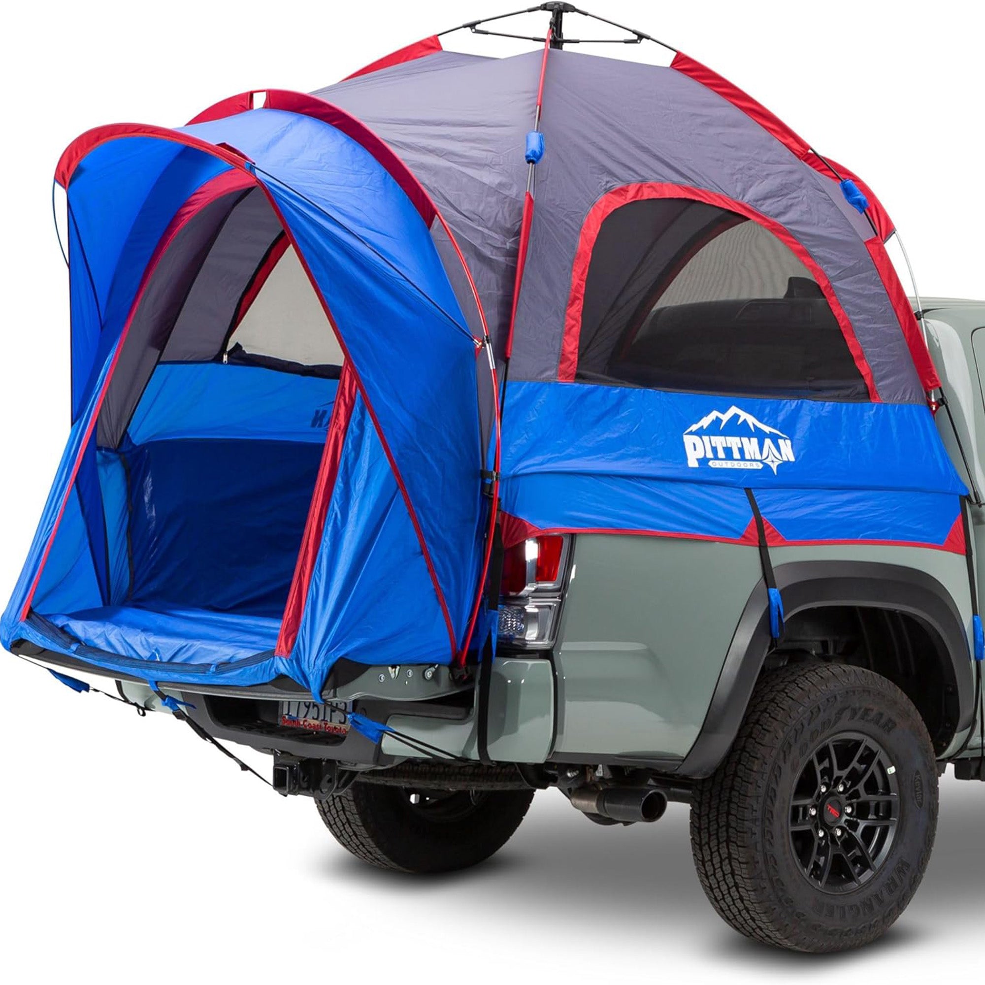 Outdoors Truck Bed Tent, Mid-Size Pickup Bed Tent w/Rainfly for Camping(Open Box