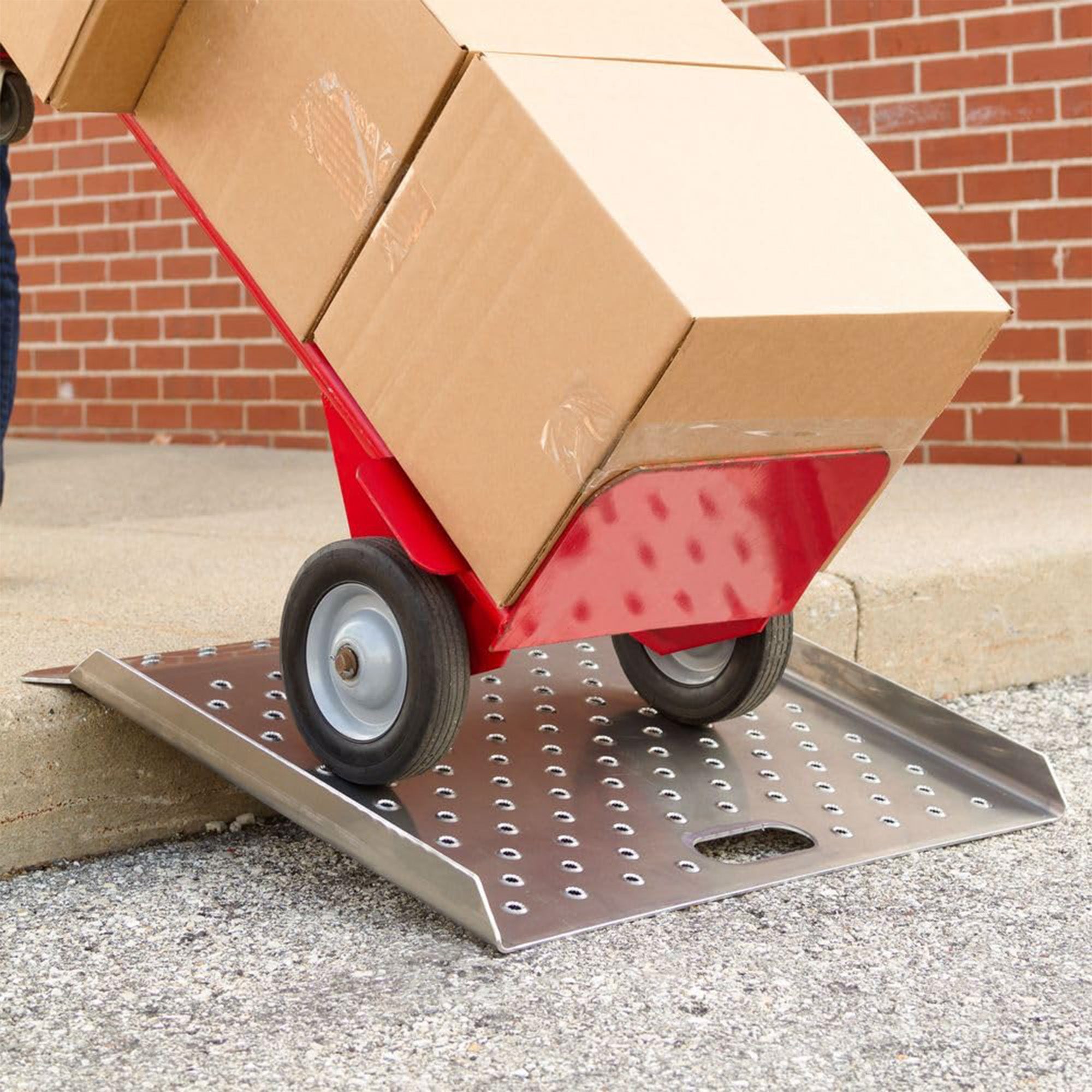 Guardian 20" x 20" Aluminum Curb Ramp, Portable and Heavy Duty, 750Lb (Open Box)