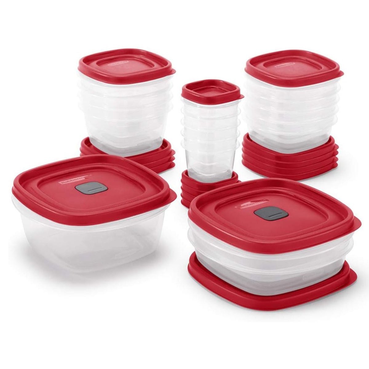 Rubbermaid Clear Food Storage & Organization Container Set w/Lid,17 Pk(Open Box) - VMInnovations