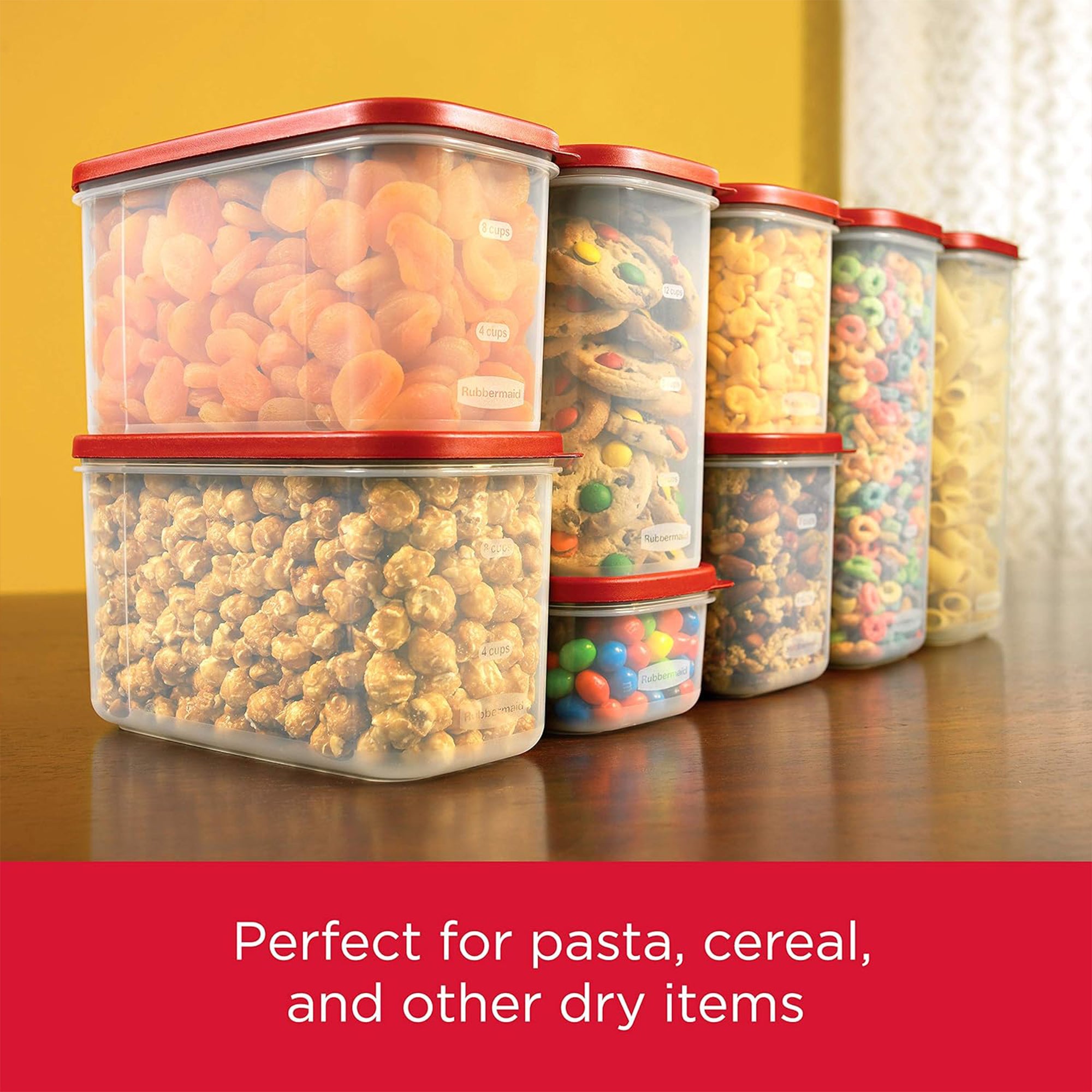 Rubbermaid Food Storage Container, Kitchen Organizer W Flip-Top Lid (Open Box)