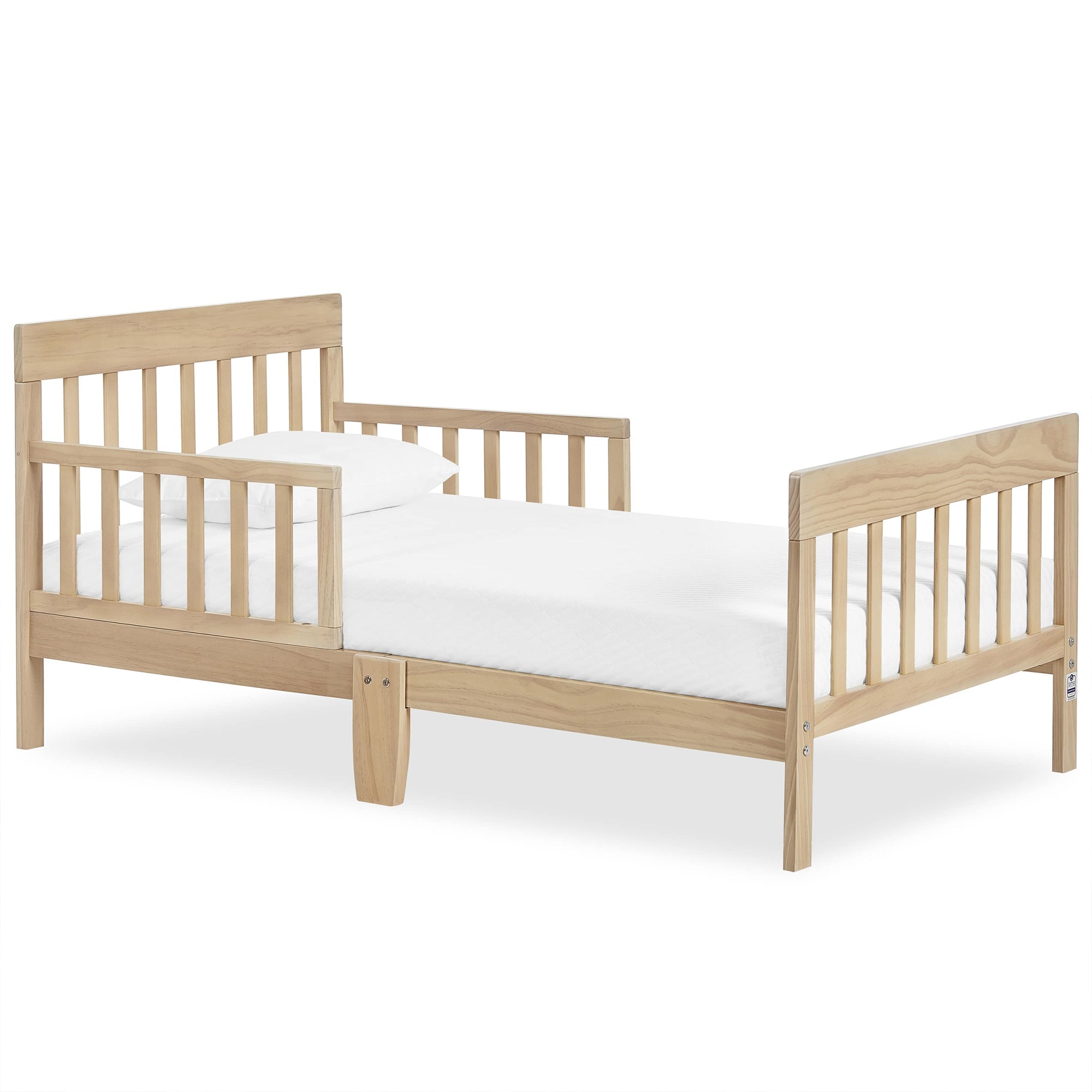 Dream on Me Finn Toddler Bed, Rustic Pinewood Frame, Vintage White Oak