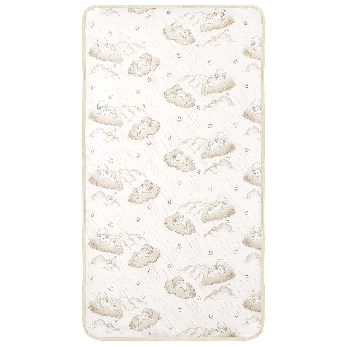 Dream on Me Holly 5 Inch Crib Mattress 52x28, Waterproof, White and Brown (Used)