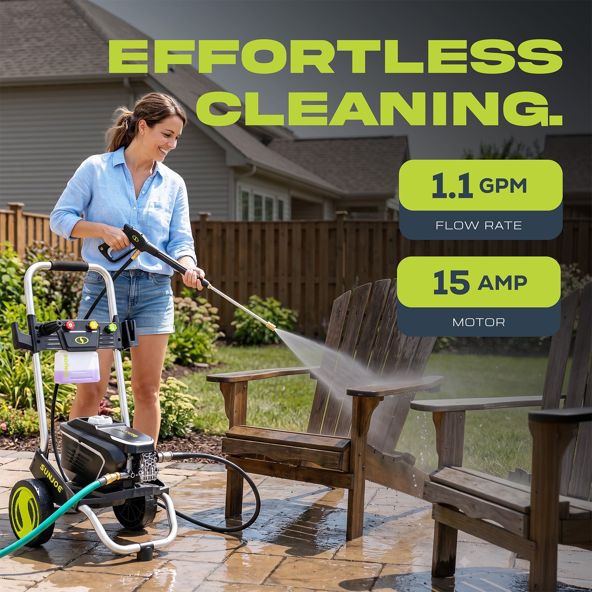 Sun Joe Electric Pressure Washer w/ Foam Cannon & Nozzles, SPX7000-MAX (Used) - VMInnovations