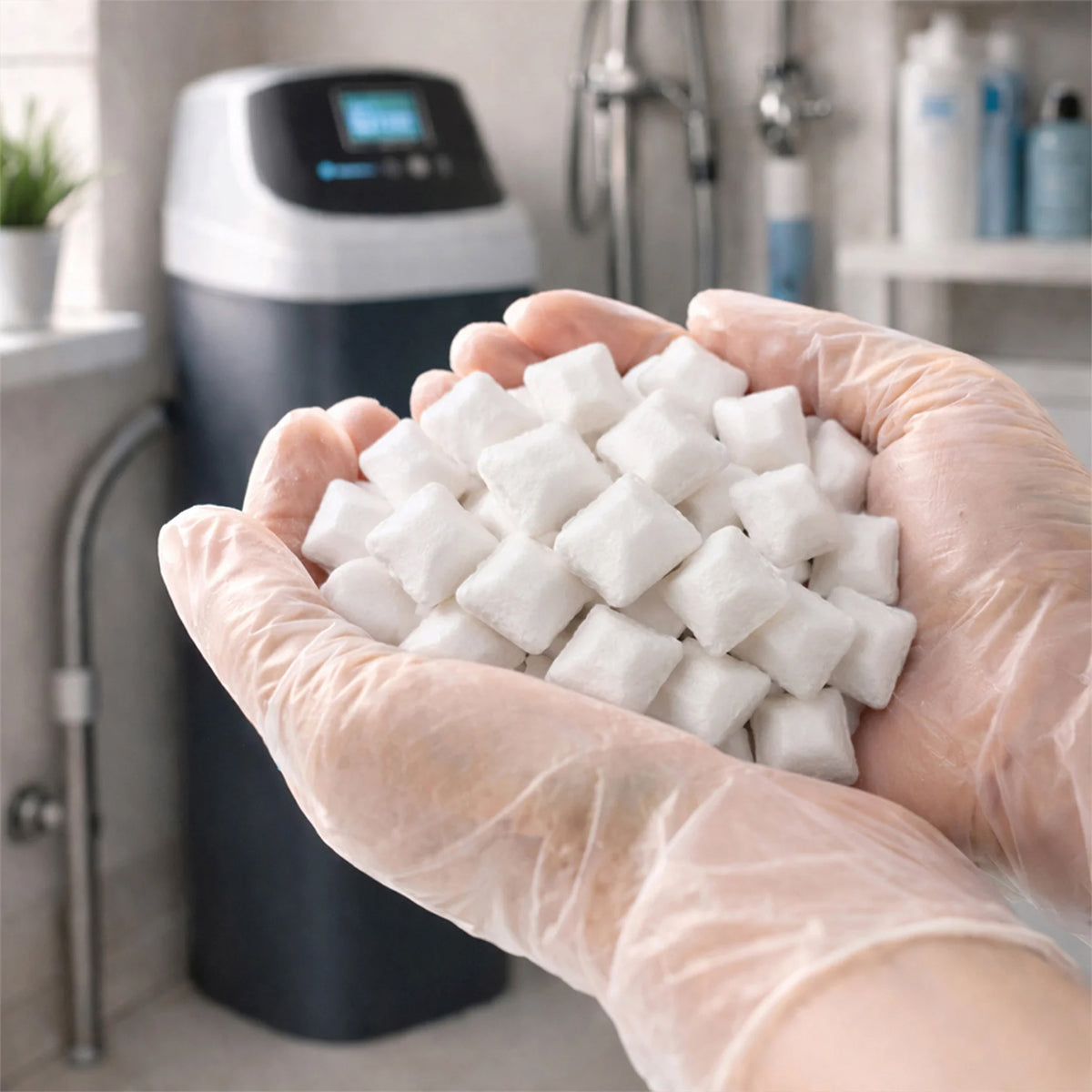 Aqua Joe Water Softener Salt Pellets with Iron Guard, 5-in-1 Benefits, 40 Lb Bag