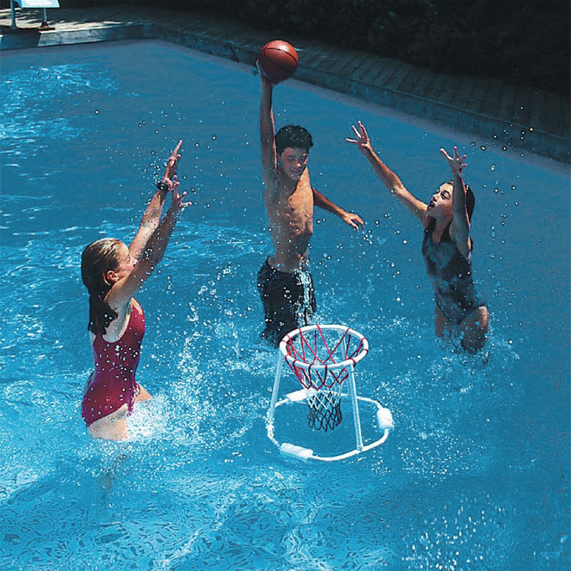 Swimline Super Hoops Floating Swimming Pool Basketball Game with Ball | 9162 (For Parts)