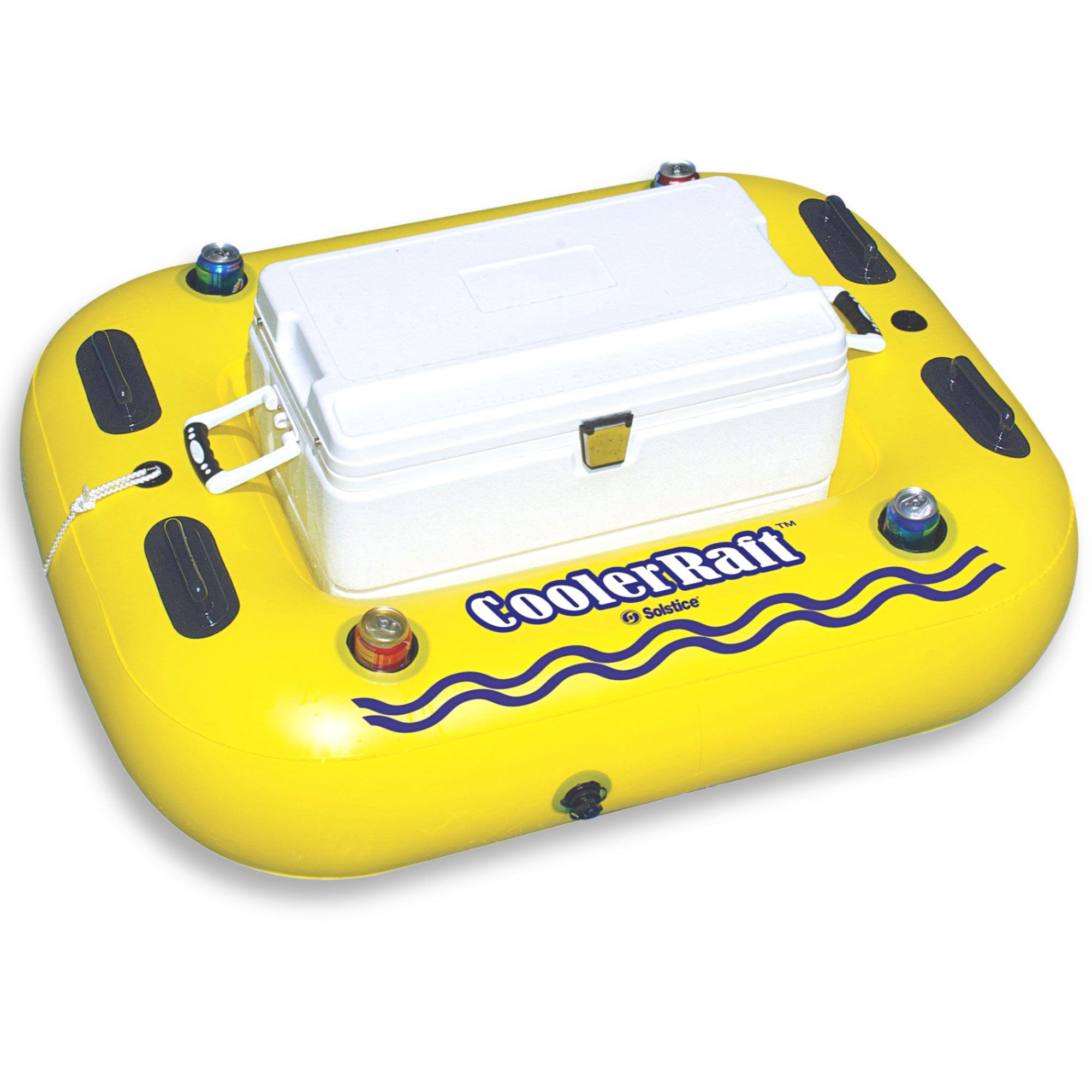 Swimline 17075ST Swimming Pool River Cooler Raft Heavy Duty Tube Float -Open Box