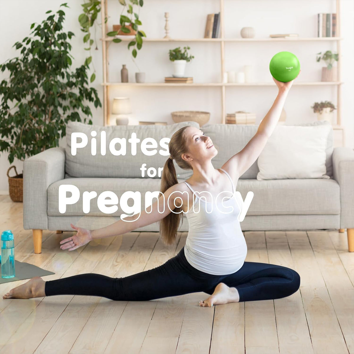 Yes4All 10 lb Smooth Weighted Toning Ball; Pilates and Balance Workout(Open Box)