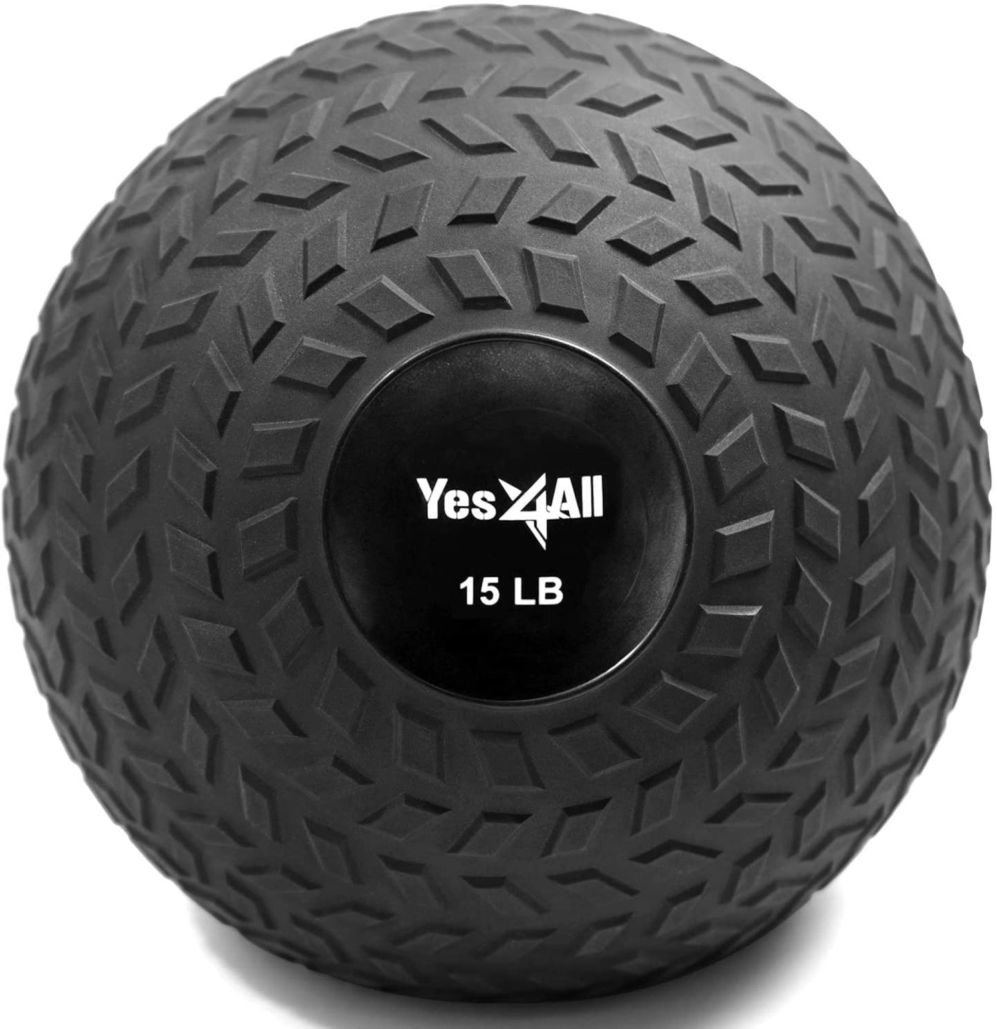 Yes4All 15Lb Slam Ball, Durable Sand Filled Workout Weight Ball, (Open Box) - VMInnovations