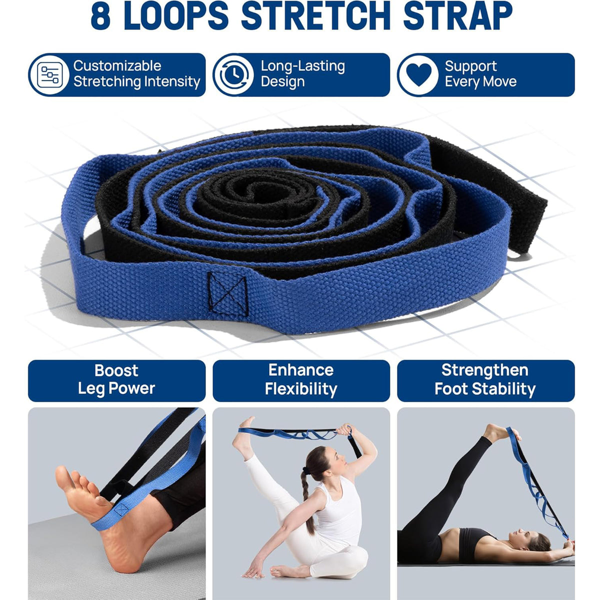 Yes4All 7-in-1 EPP Round Foam Roller Set for Pilates & Exercise,12 In (Open Box)