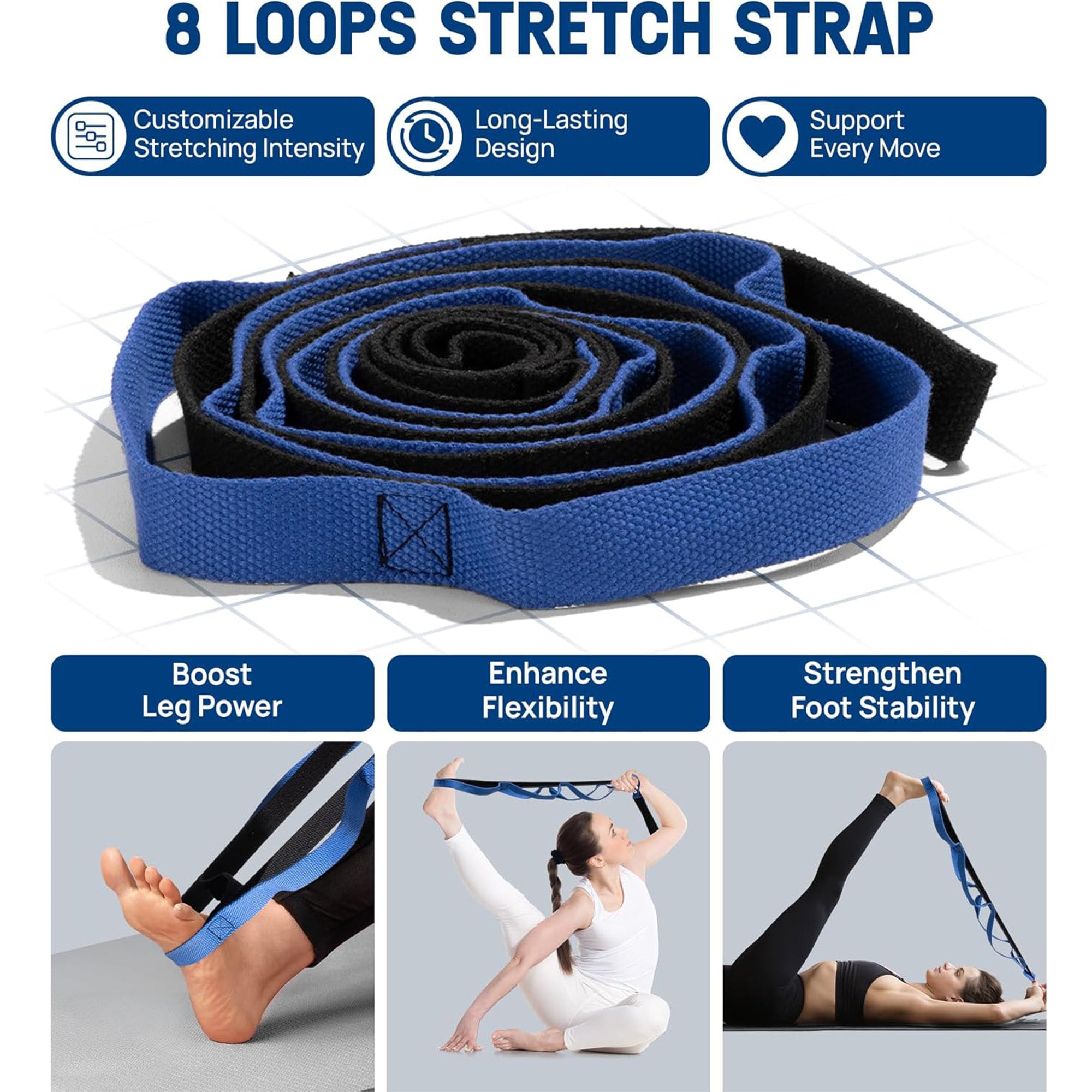 Yes4All 7-in-1 EPP Round Foam Roller Set for Pilates & Exercise,12 In (Open Box)