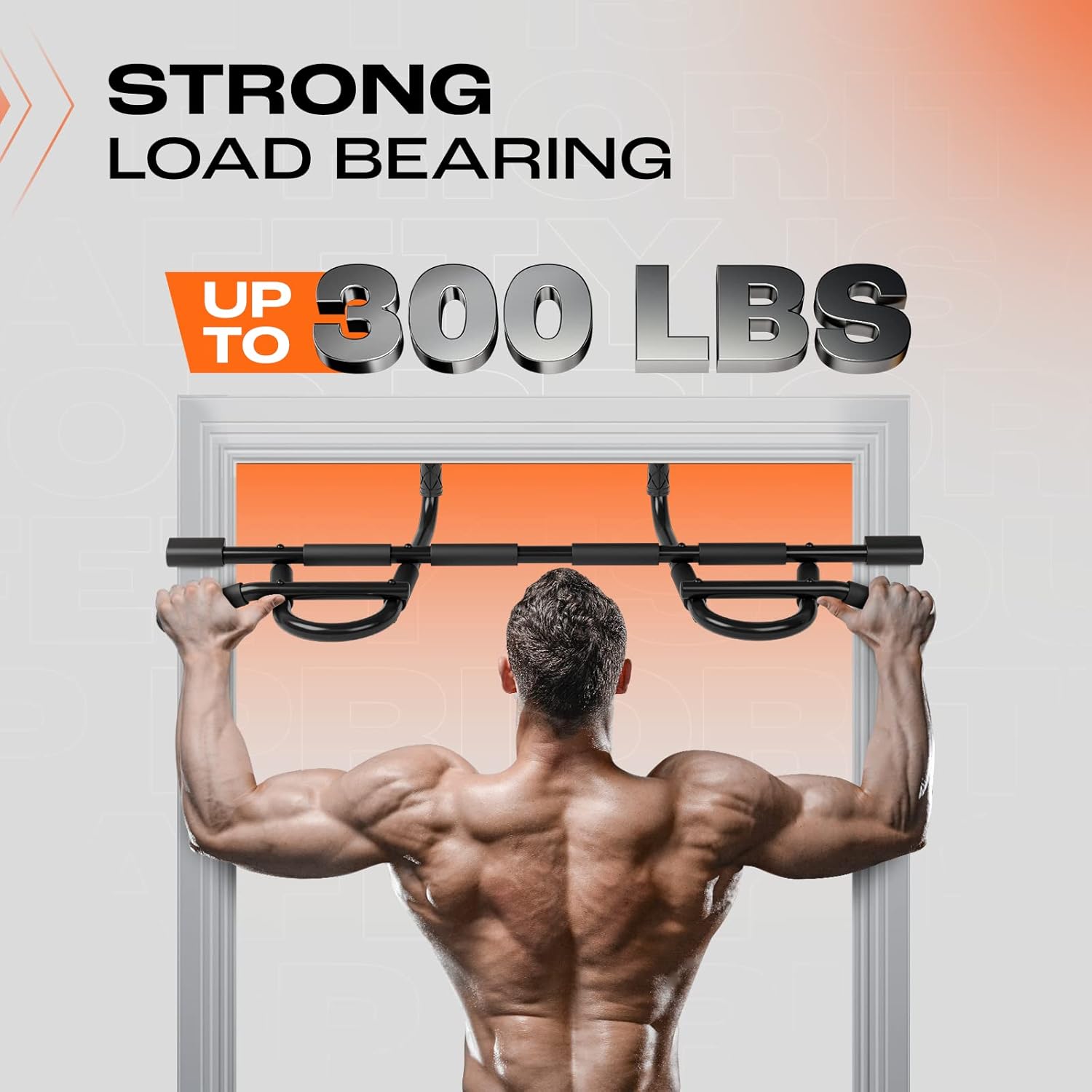 Yes4Alll Doorway Mount Pull Up Bar for Home Exercise, Supports 300 Lb (Open Box)