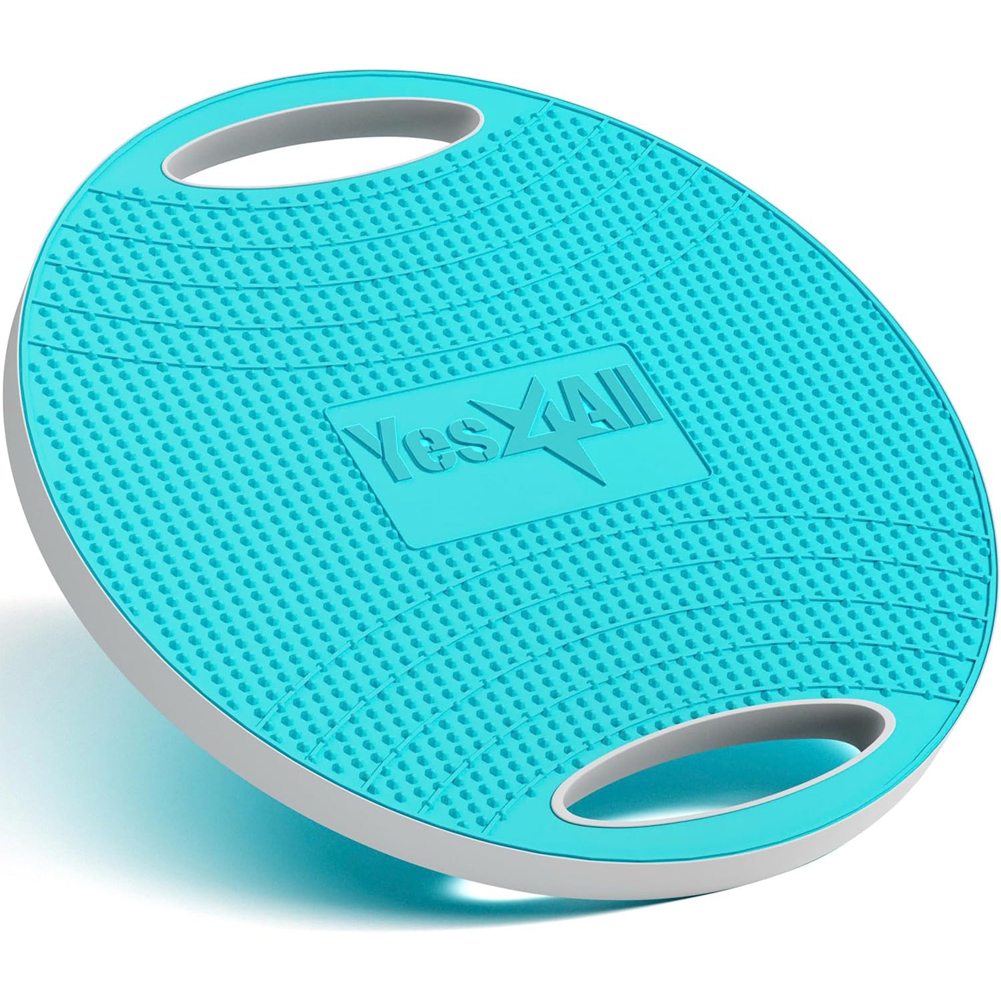 Yes4All Wobble Balance Board, Plastic Stability Trainer with Handles, Blue - VMInnovations