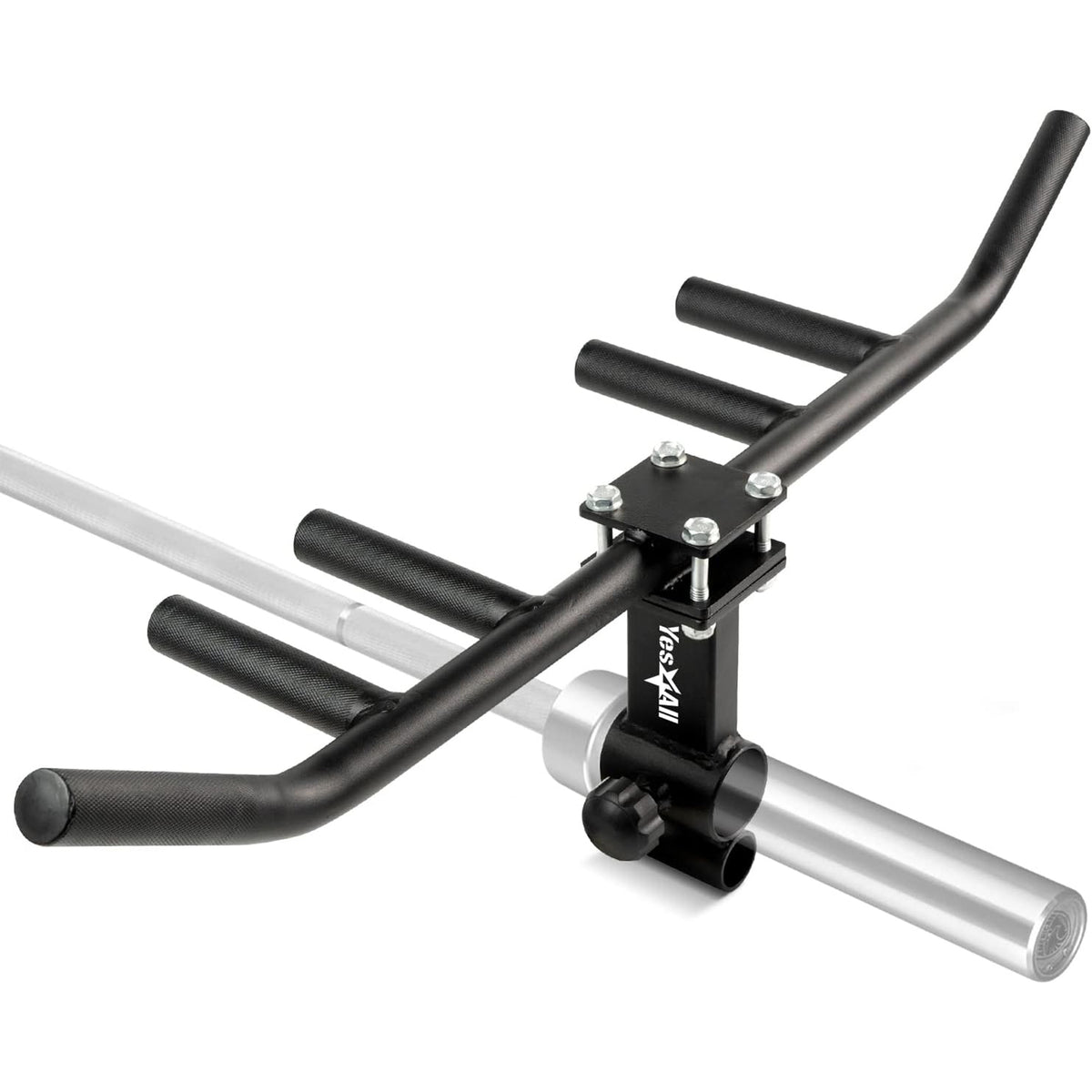 Yes4All Multi Grip Rowing Handle, T-Row Attachment, Fits 1" & 2" Bar (Open Box)