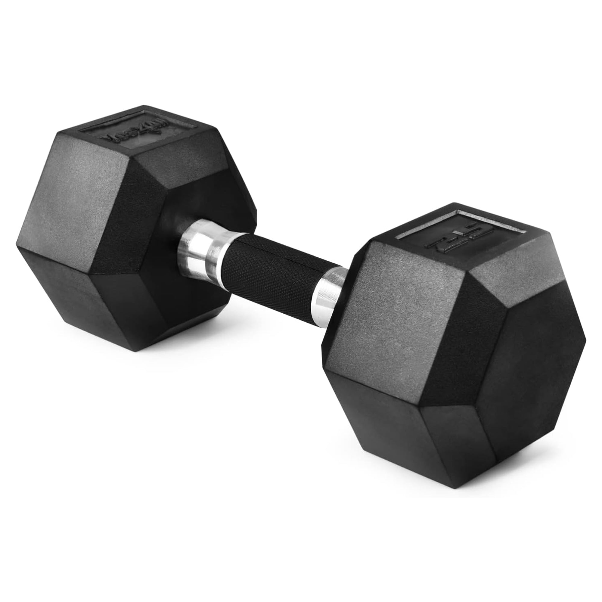 Yes4All Cast Iron Hex Dumbbell with Rubber Grip and PVC Coating, 25 Pounds - VMInnovations
