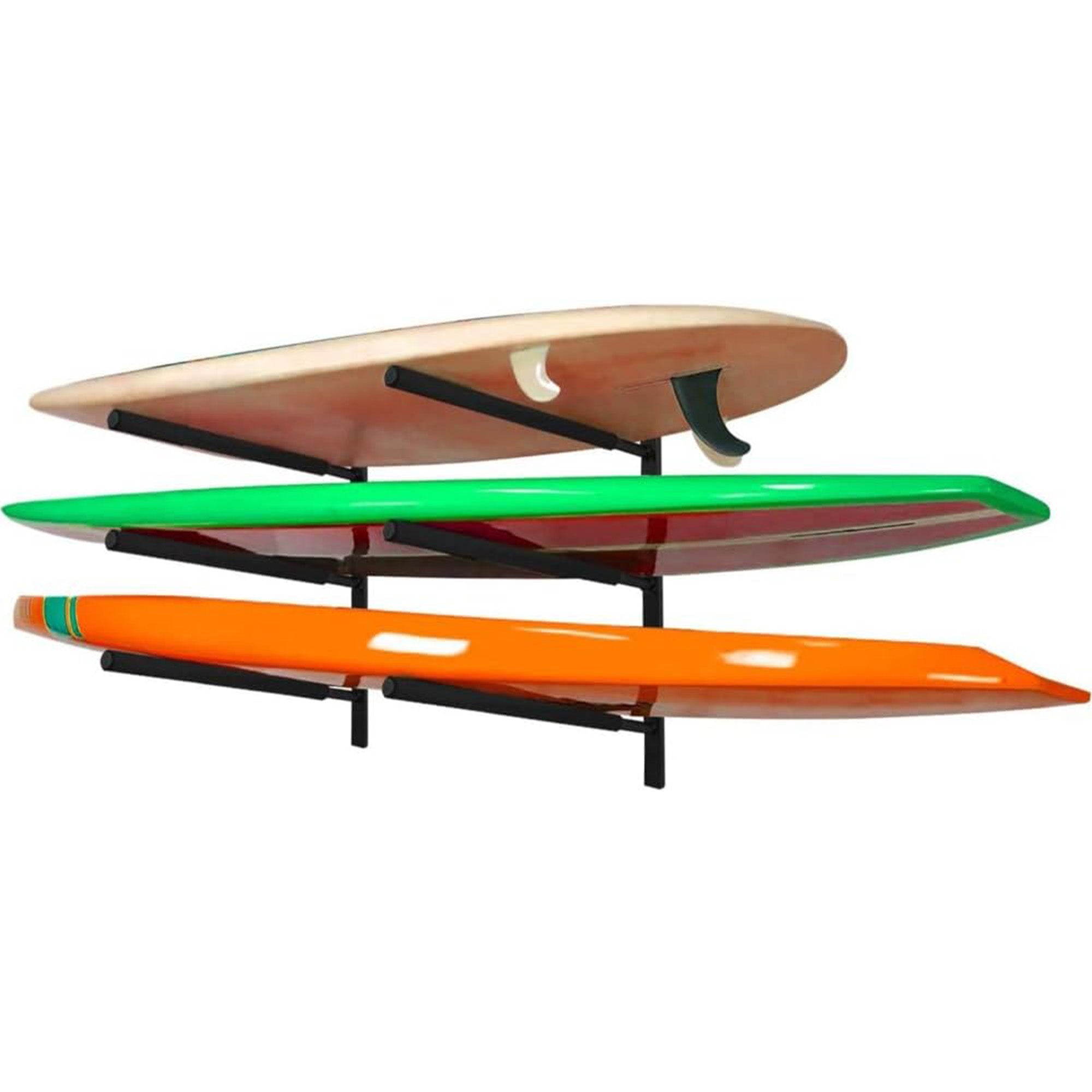 Yes4All Steel Wall Mount Paddle Board Rack for Indoor or Outdoor Storage, Black - VMInnovations