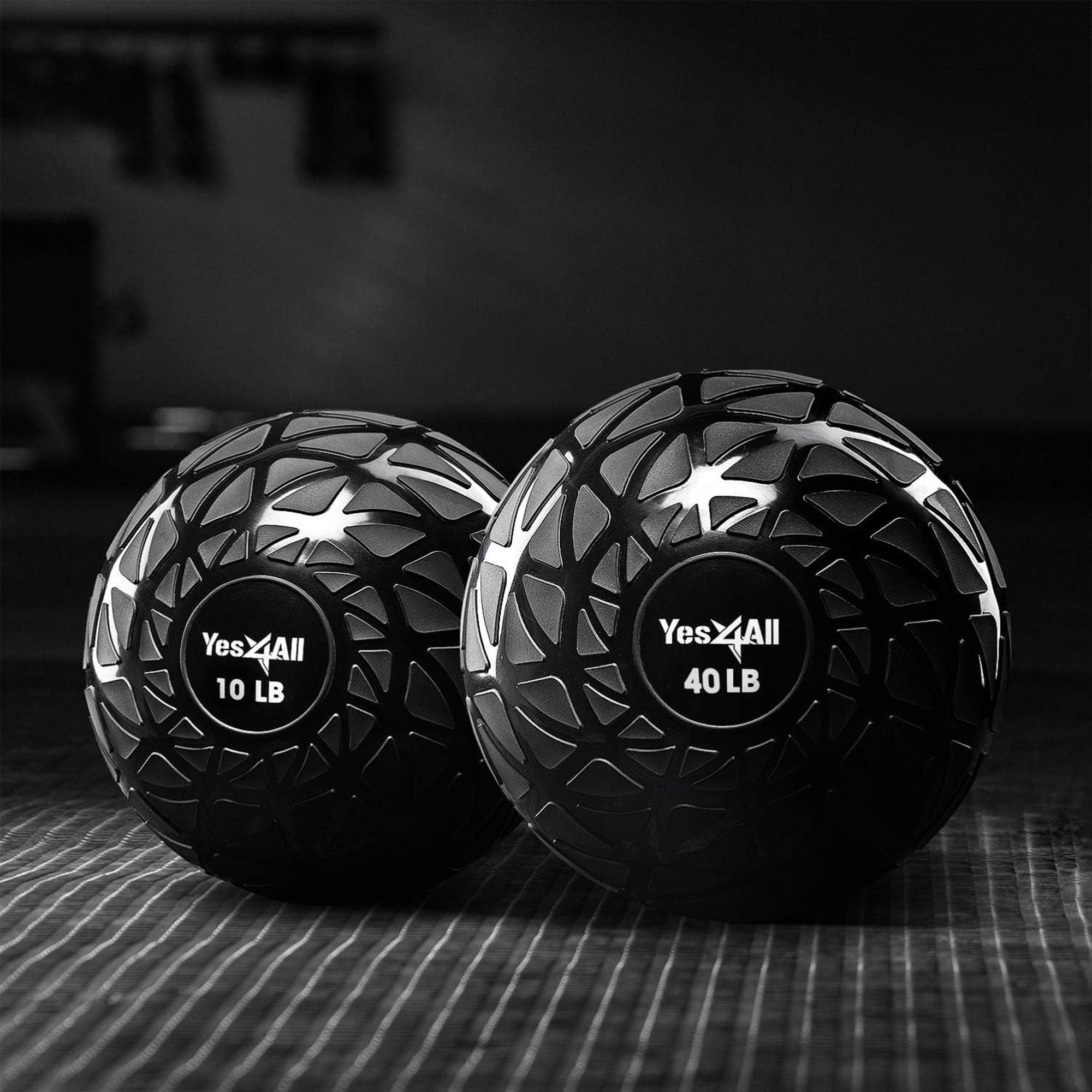Yes4All 40Lb Slam Ball, Durable Sand Filled Workout Weight Ball, (Open Box)
