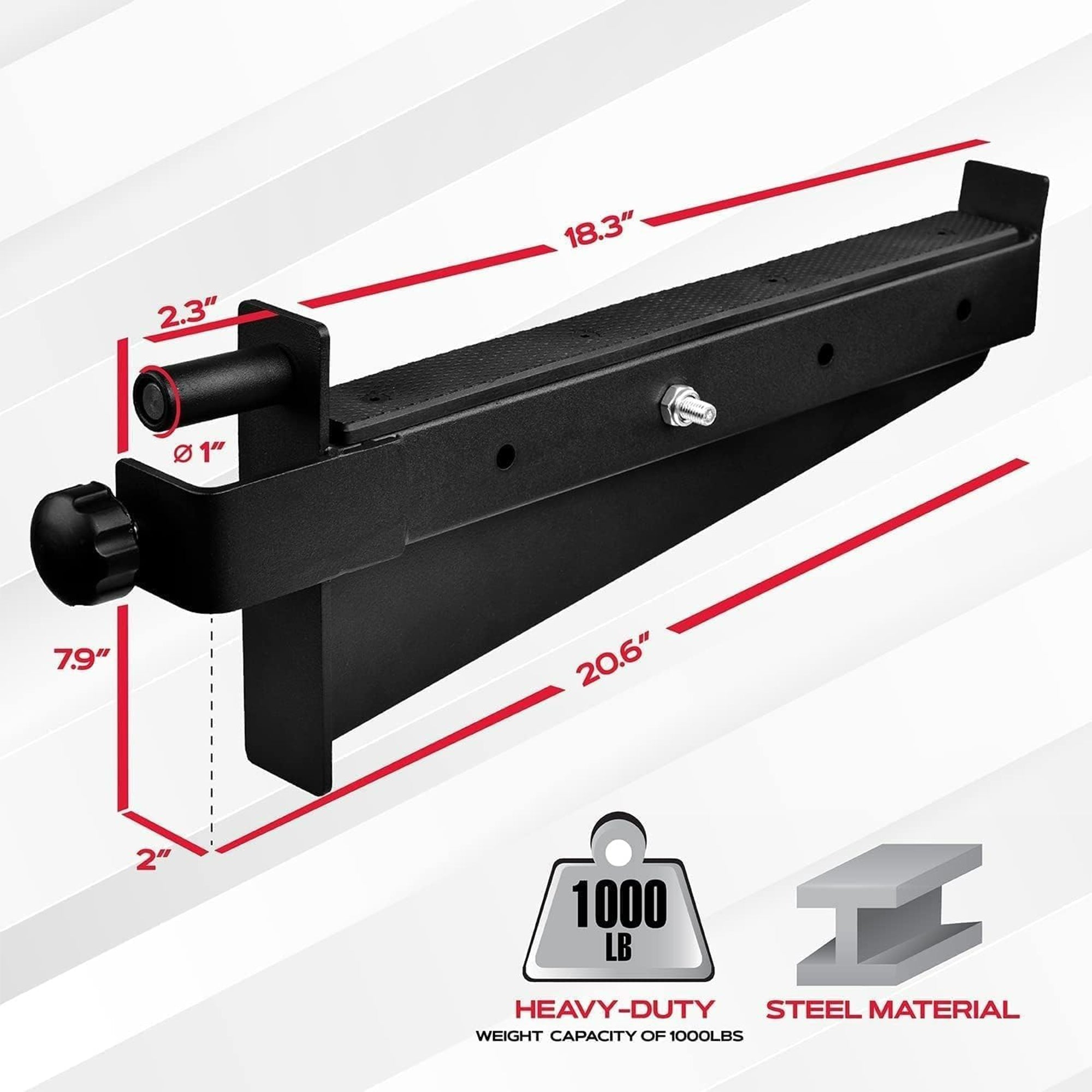 Power Rack J-Hooks & Attachments, Barbell Holders for 2x2 Power Racks (Open Box)