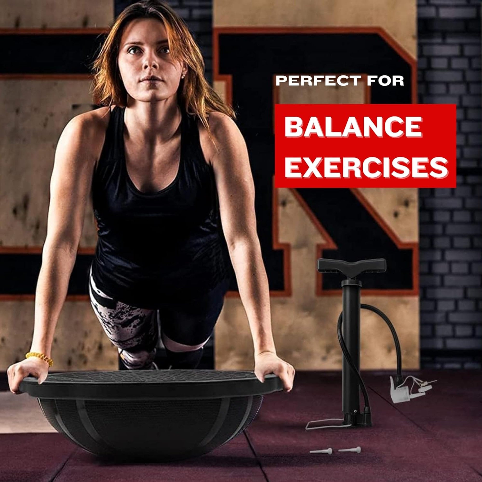 Yes4All Half Ball Balance Trainer, Pilates and Stability Exercise Ball for Home - VMInnovations
