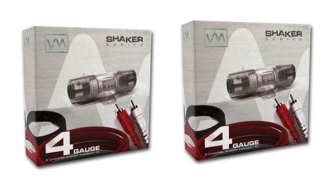 2) VM Audio SRPK4R 4 Gauge Ga Car Amplifier Amp Installation Wiring Wire Kit+RCA