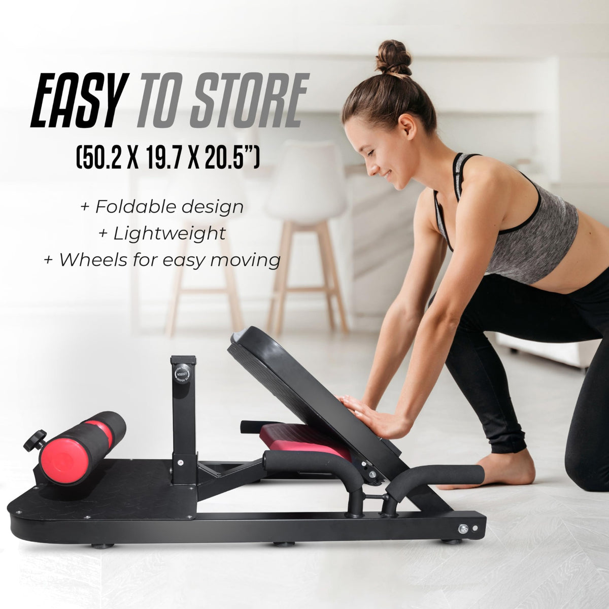 Yes4All Versatile Hip Thrust Machine with Resistance Bands for Home (Open Box)