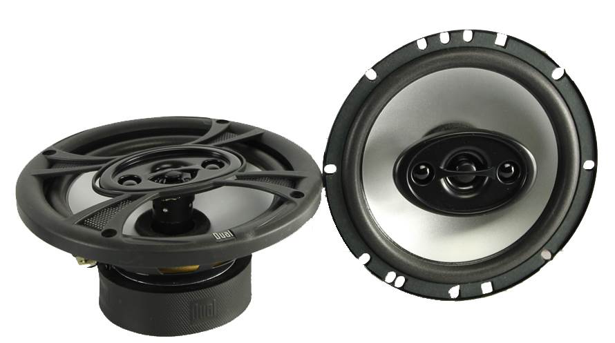 2) New Dual TS65 6.5" 140 Watt 3 Way Coaxial Car Speakers w/Blue Neon Lights