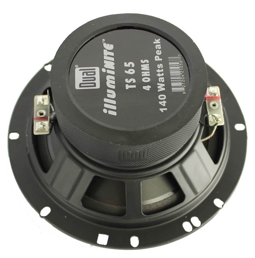 2) New Dual TS65 6.5" 140 Watt 3 Way Coaxial Car Speakers w/Blue Neon Lights
