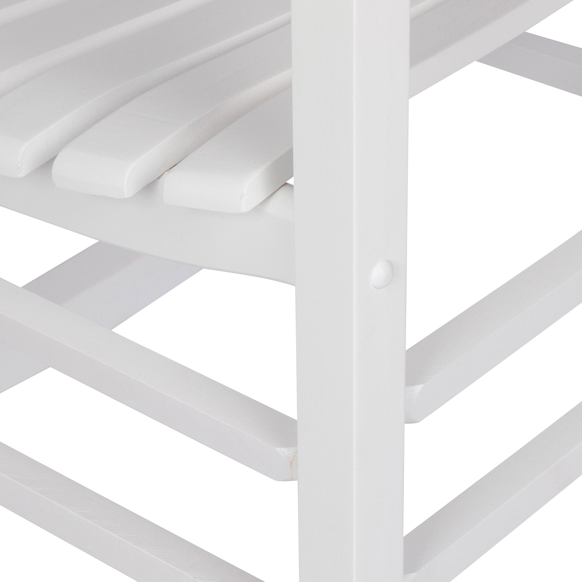 Shine Company Vermont Hardwood Porch Furniture Rocker Chair, White (Open Box) - VMInnovations