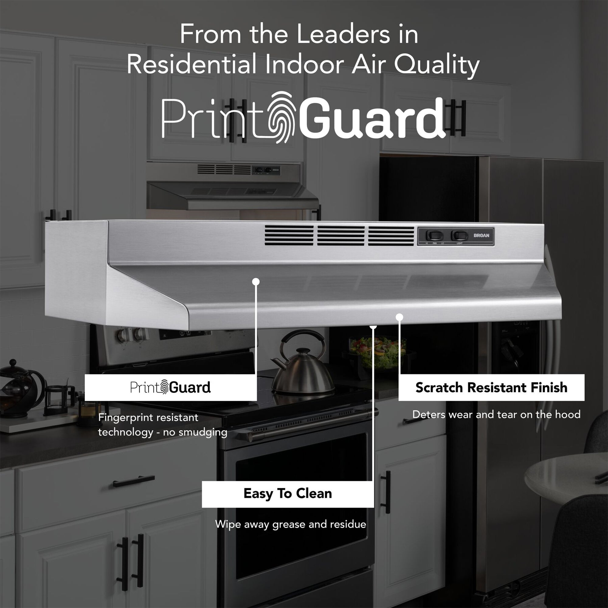 Broan-NuTone Ductless Range Hood for Under Cabinet, 24 Inch, Stainless Finish (Open Box)