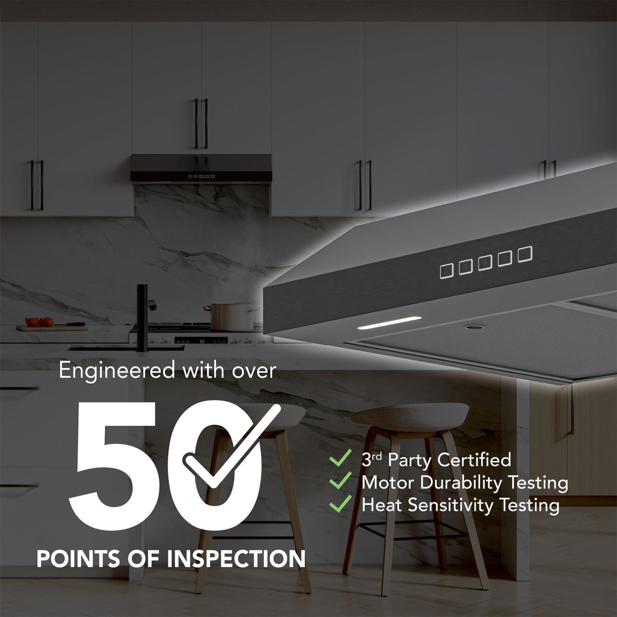 Broan-NuTone 30" Under Cabinet Range Hood, ENERGY STAR 350 Max Blower CFM (Used)
