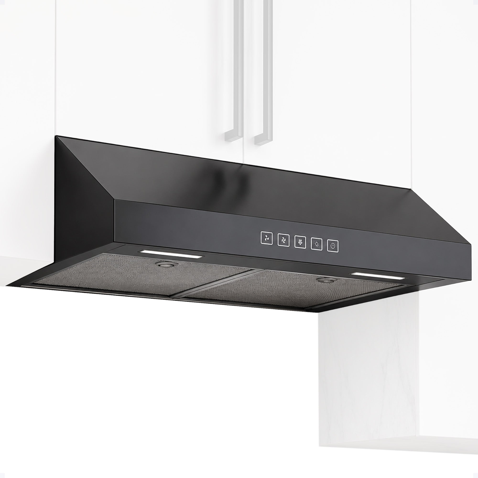 Broan-NuTone 30" Under Cabinet Range Hood, ENERGY STAR 350 Max Blower CFM, Black - VMInnovations