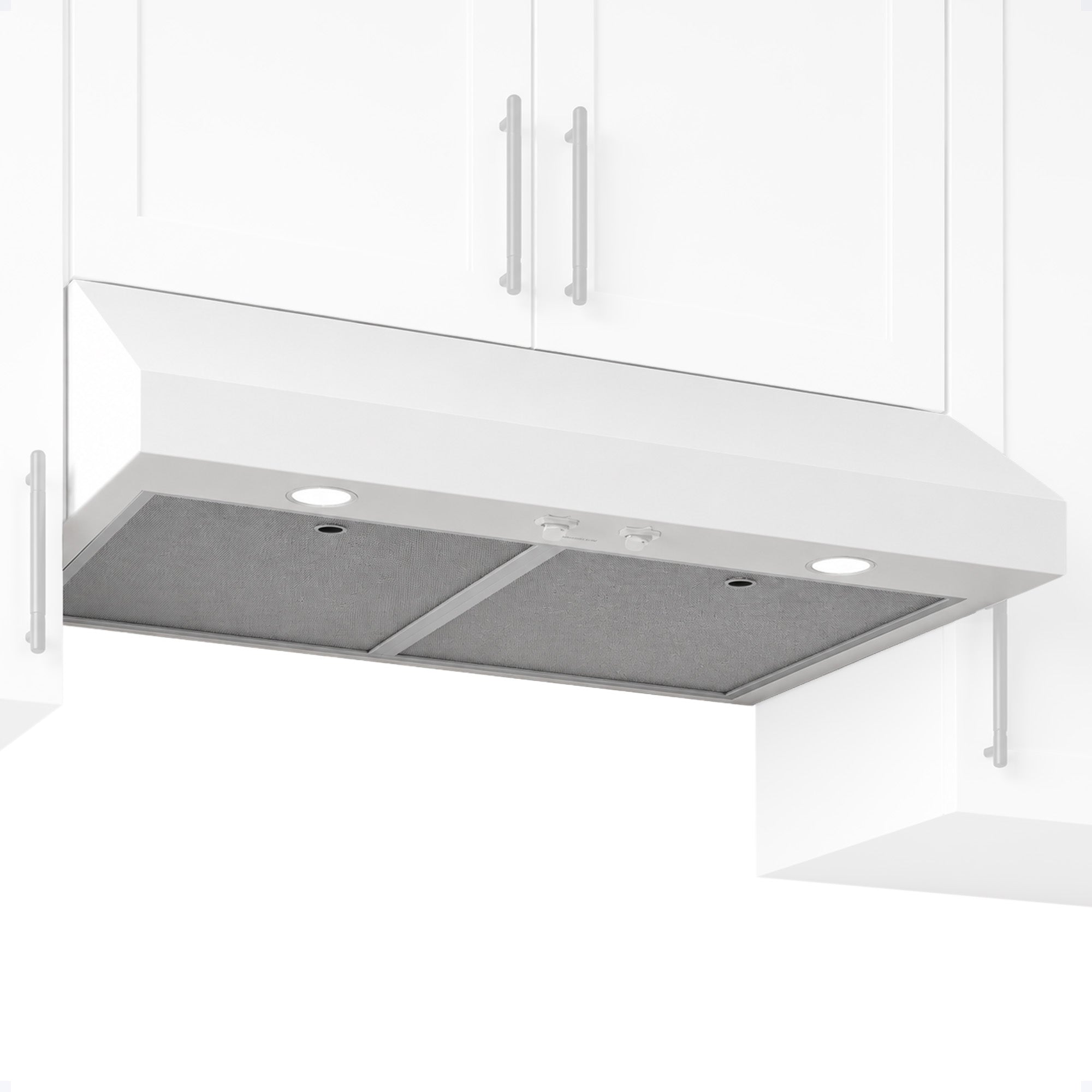Broan-NuTone 24" Under Cabinet Range Hood, ENERGY STAR 350 Max Blower CFM, White - VMInnovations