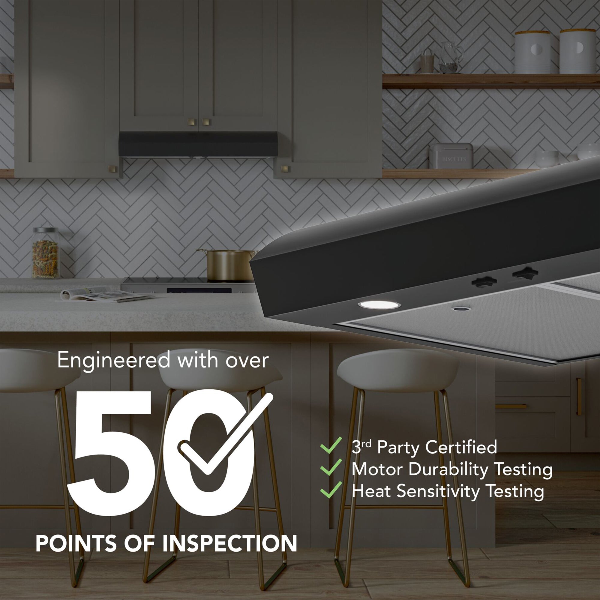 Broan-NuTone 30" Under Cabinet Rangehood, ENERGY STAR, 350 Max Blower (Open Box)