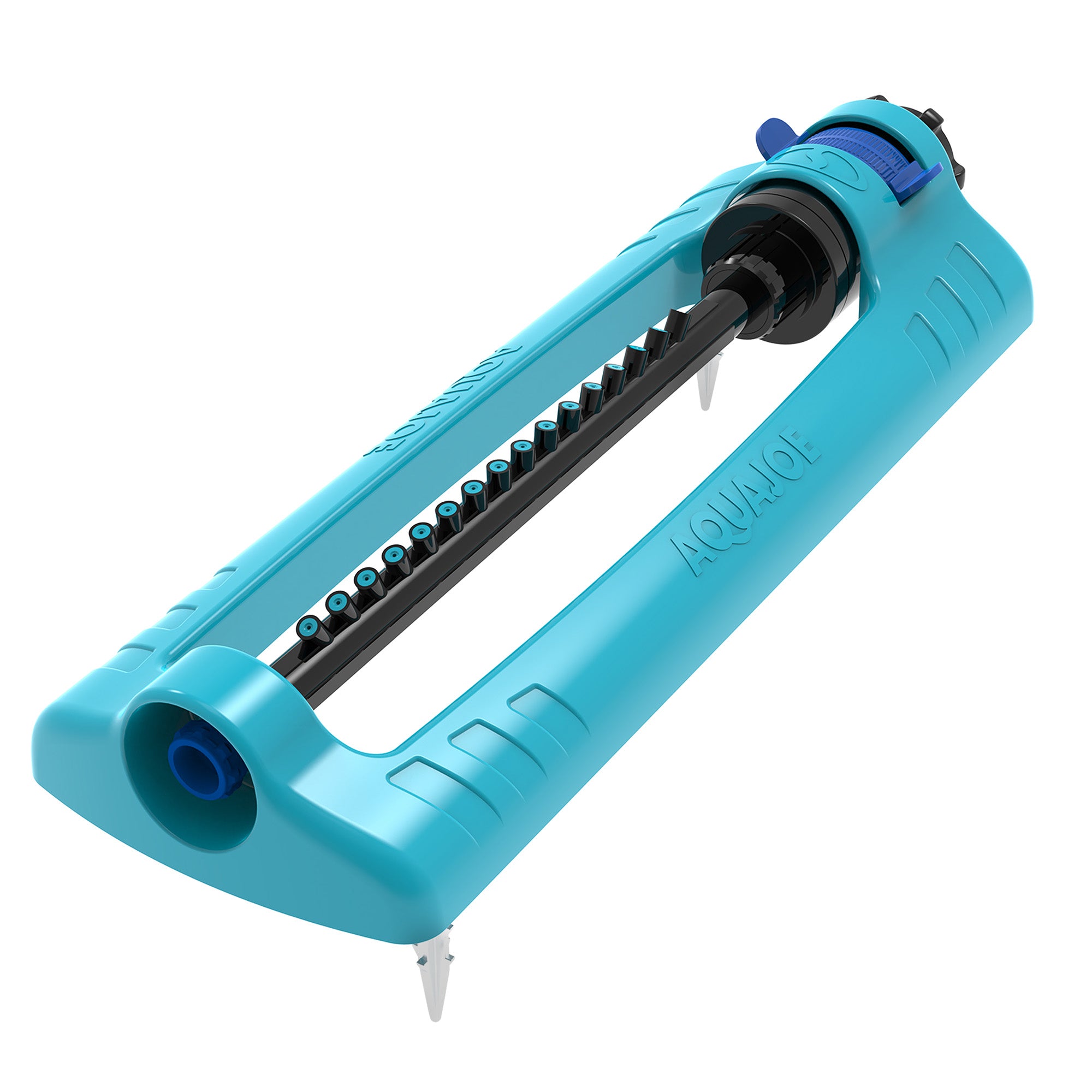 Aqua Joe Oscillating Sprinkler, Ground Spike with Adjustable Spray, 3400 Sq. Ft.