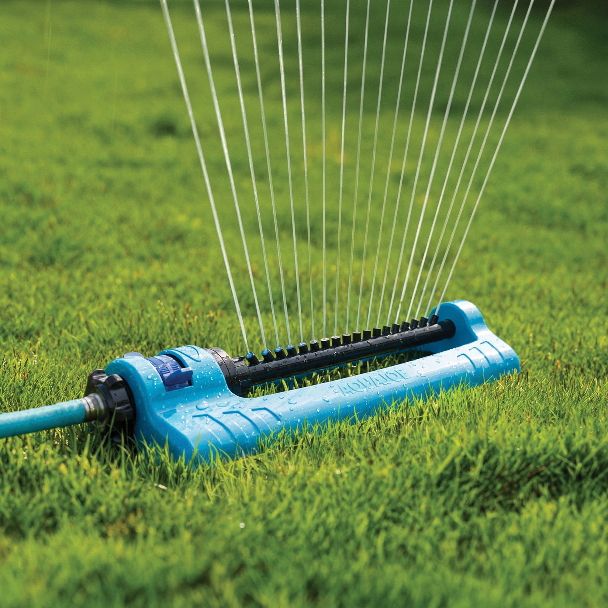 Aqua Joe Oscillating Sprinkler, Ground Spike with Adjustable Spray, 4400 Sq. Ft.