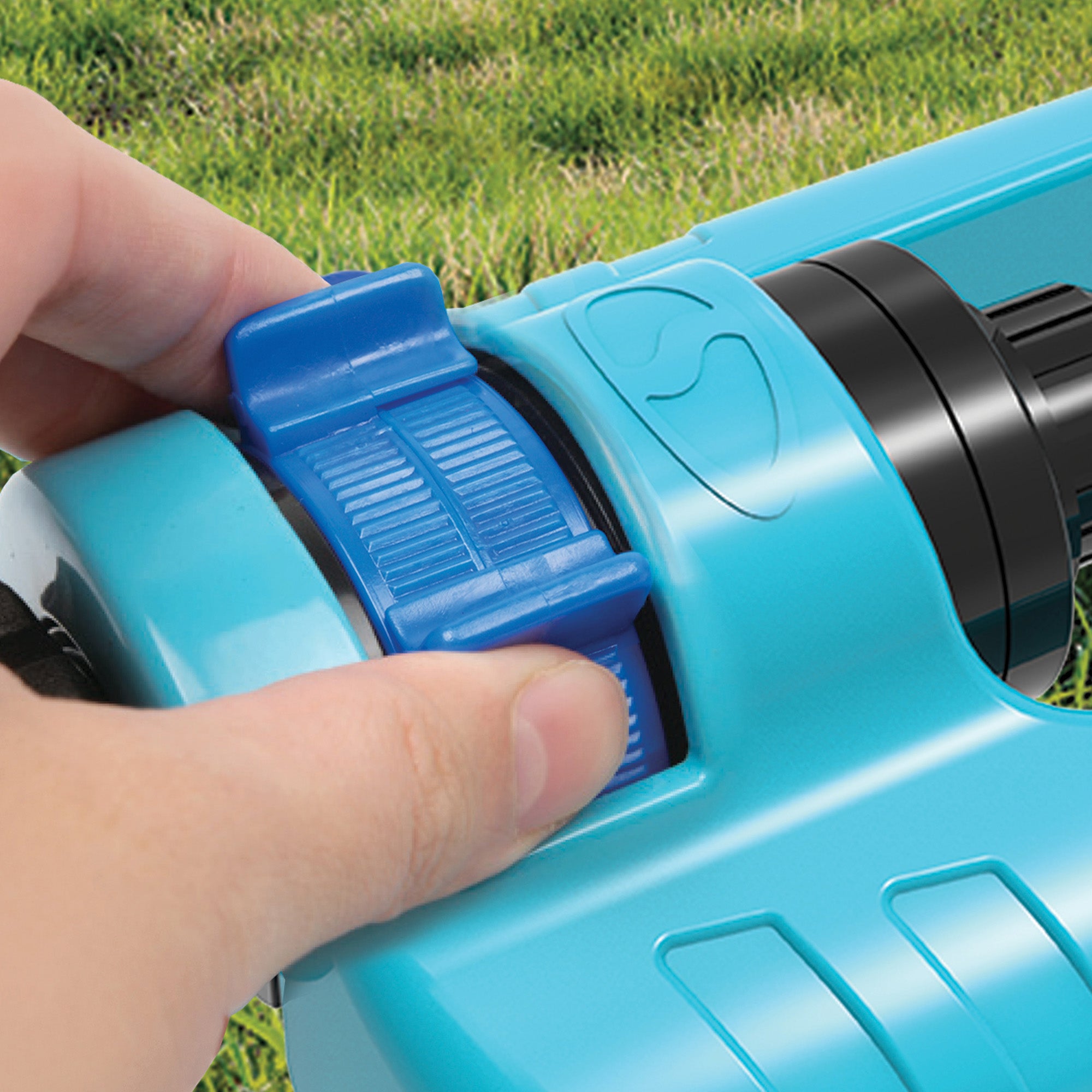 Aqua Joe Oscillating Sprinkler, Ground Spike with Adjustable Spray, 4400 Sq. Ft.