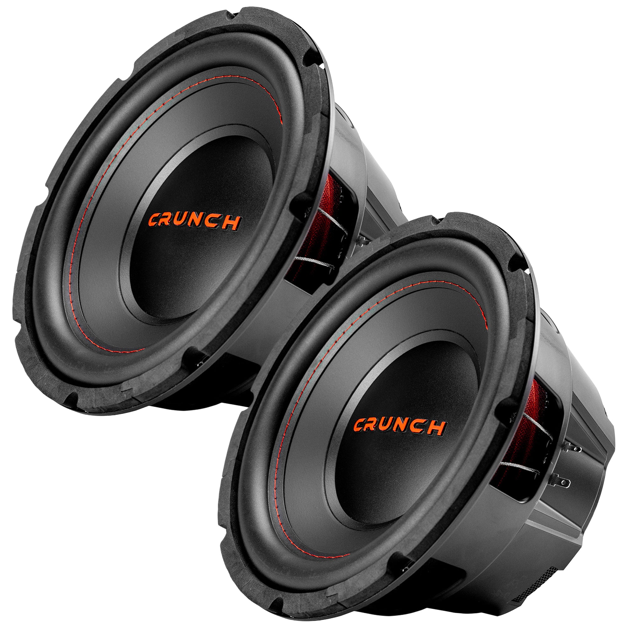 Crunch 2 Pack CRW10D4 10" 400W MAX 4 Ohm Dual Voice Coil Car Subwoofer Speaker