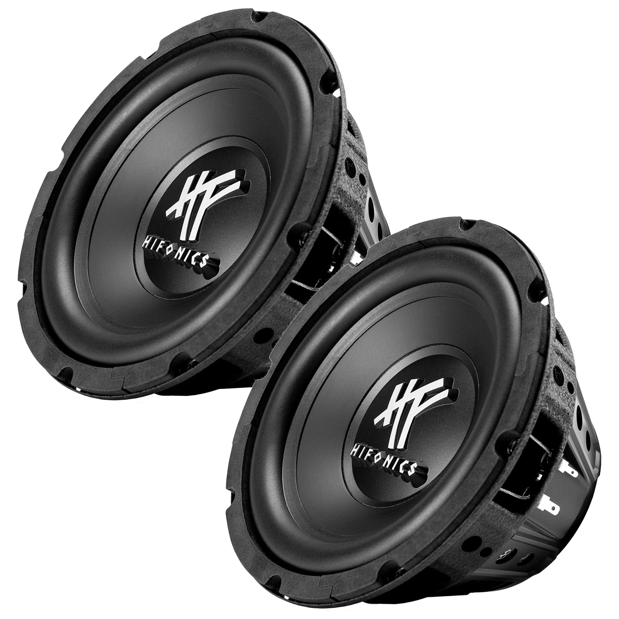 Hifonics 2 Pack 8" Subwoofer, 250W Max 125W RMS Car & Powersports Speaker, Black