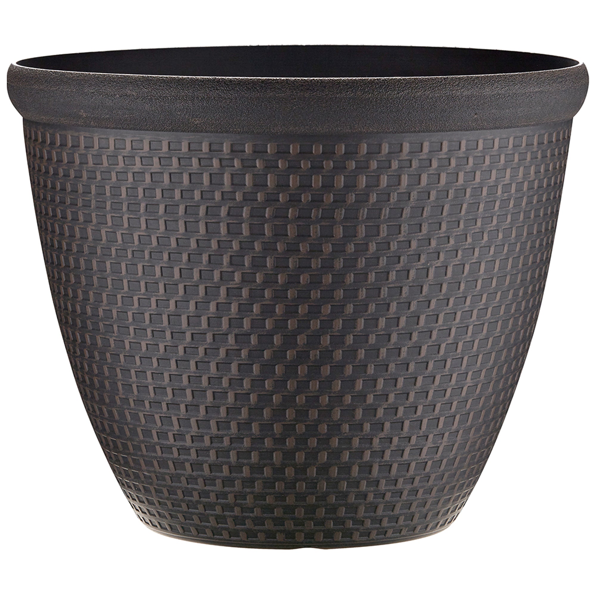 Southern Patio 15.9-Inch Cromarty Planter, Durable UV Protected Resin Pot, Red