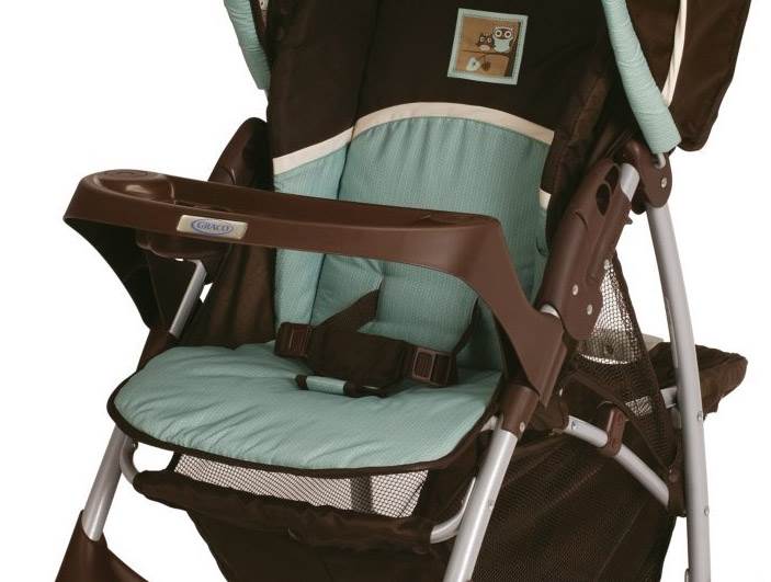 Graco LiteRider Lightweight Folding Baby Stroller - Little Hoot (Open Box)