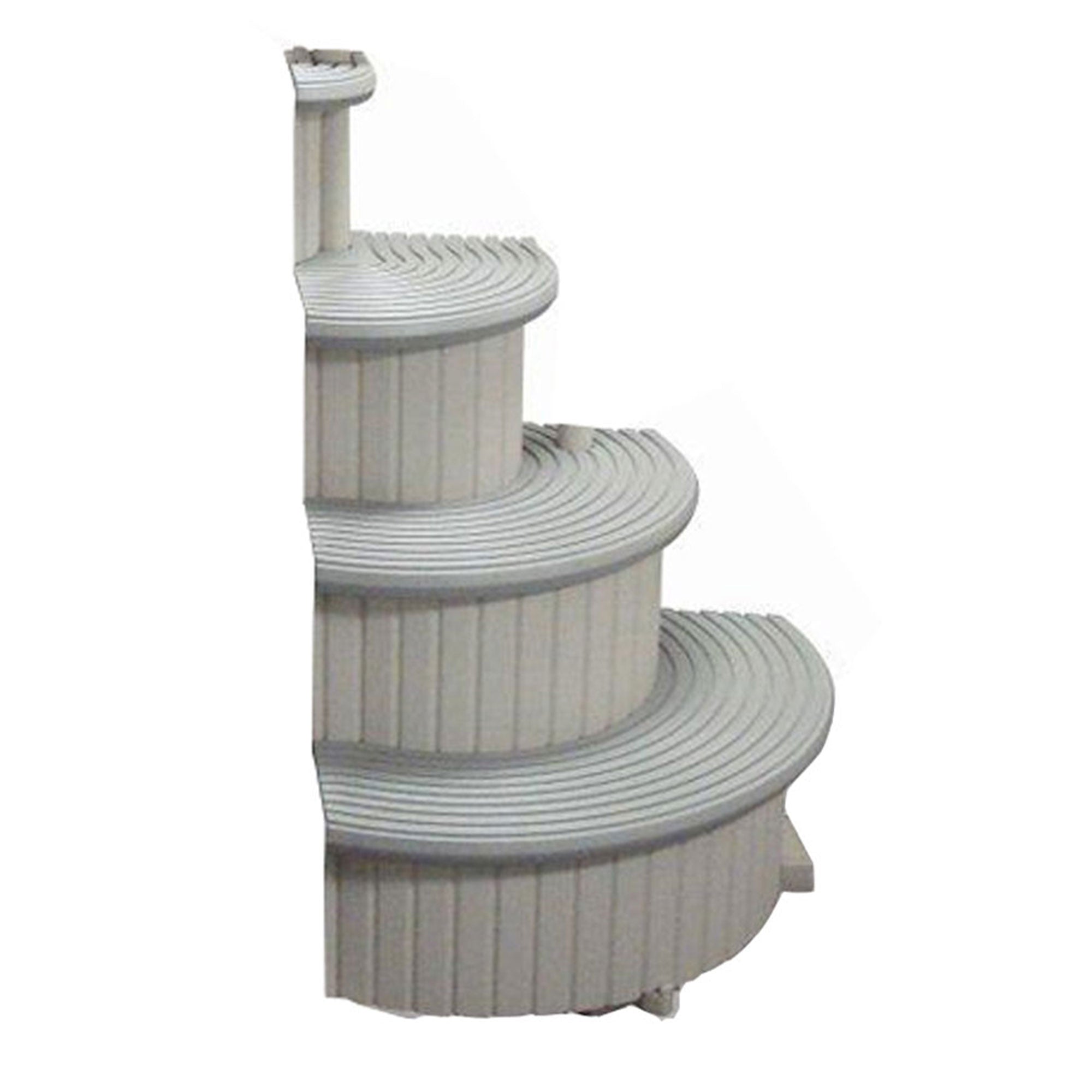 Confer Plastics Curved 4-Step Above Ground Pool Stair System & Add-on Steps - VMInnovations