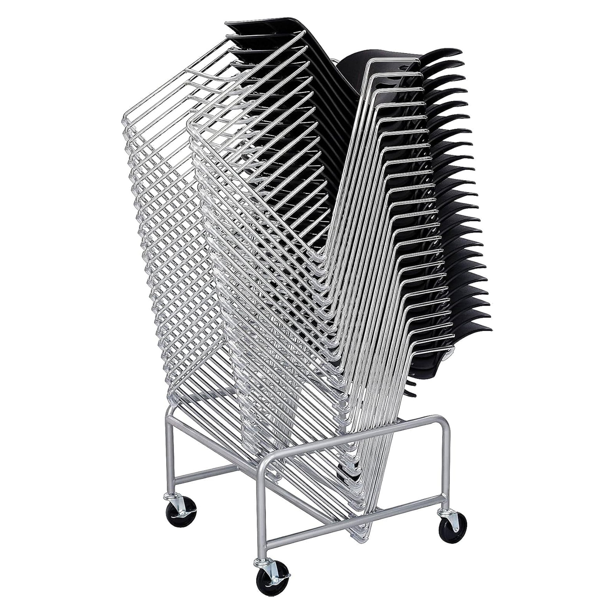 Safco Sled Base Cart for Stackable Chairs, Cart Only, 500 lb Capacity, Silver
