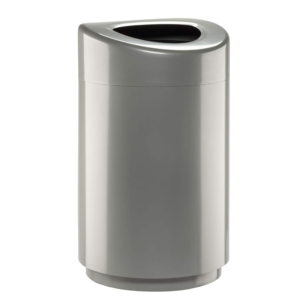 Safco Open Top Trash Can, Indoor Home 30 Gallon Waste Bin Container, Silver